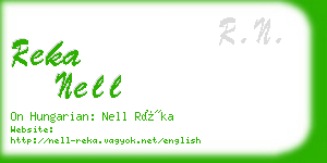 reka nell business card